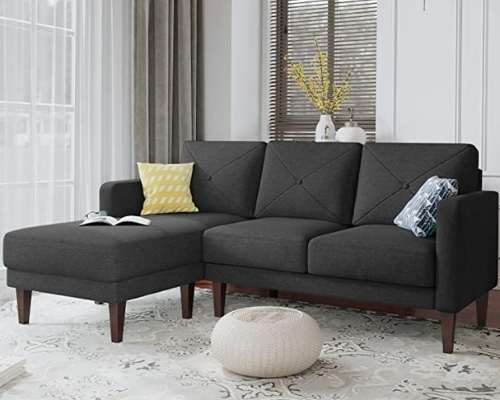 Convertible Sectional Sofa Couch with 3-Seat
