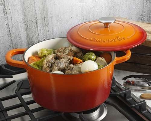 Crock-Pot Artisan Round Enameled Cast Iron Dutch Oven