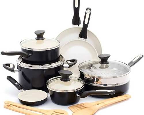 Healthy Ceramic Nonstick Cookware Pots and Pans Set 