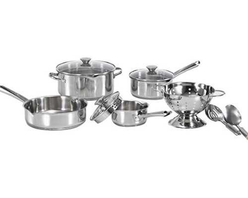 Stainless Steel 10-Piece Cookware Set
