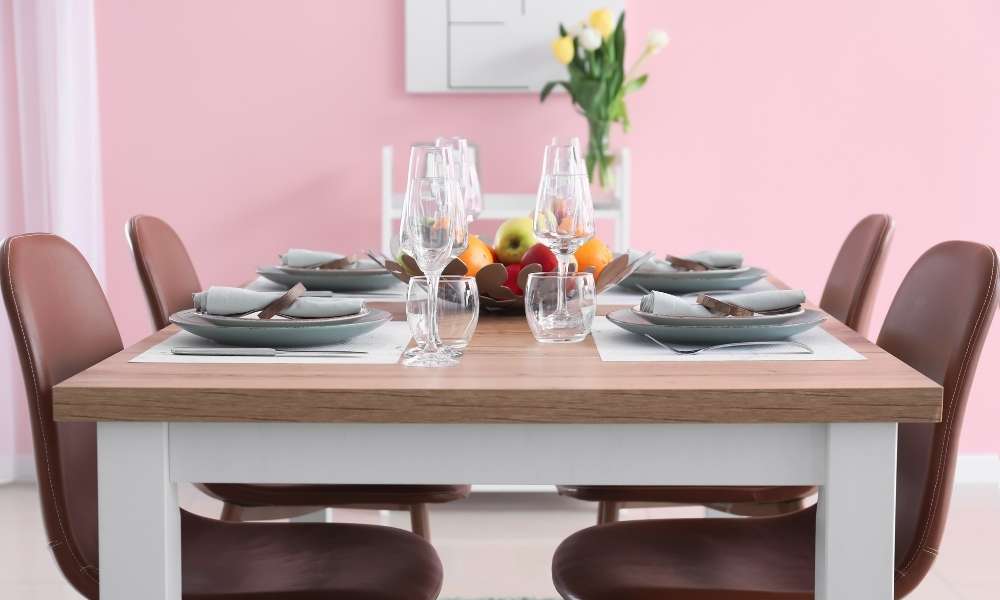 Pink Dining Table