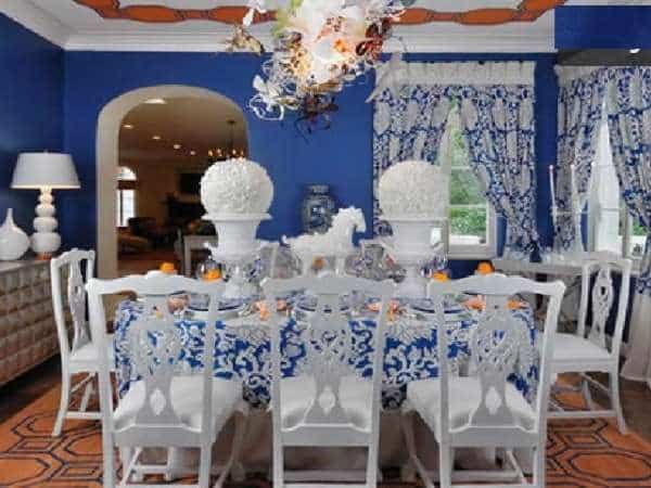 Blue And White Dining Room Tidying Tips