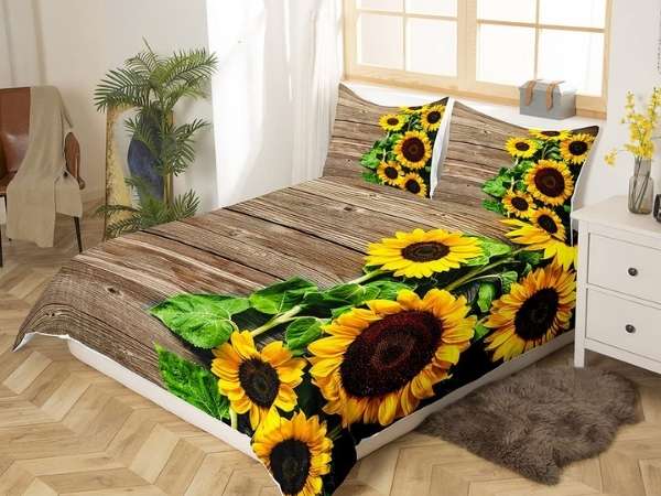 Sunflower Bedroom Bed