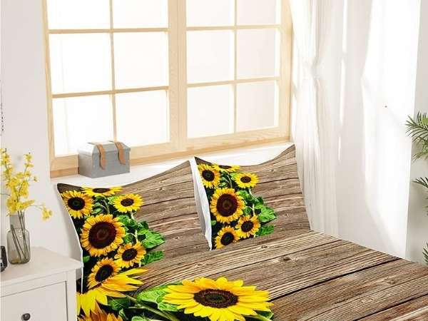 Sunflower Bedroom Pillow