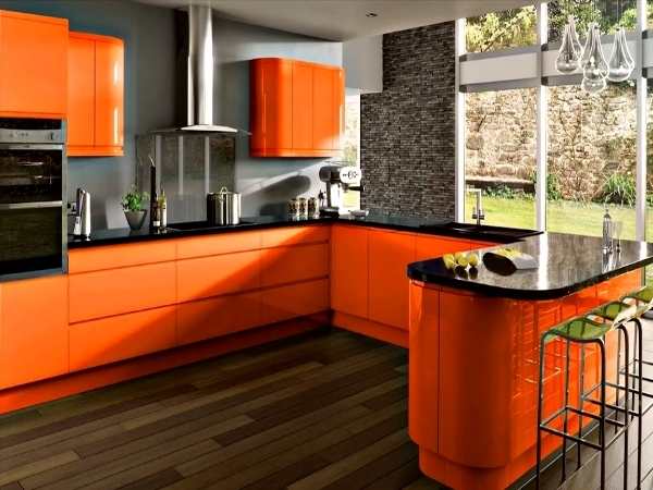 Round Design Orange kitchen