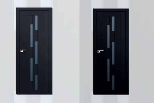 Dark Blue Bedroom Door