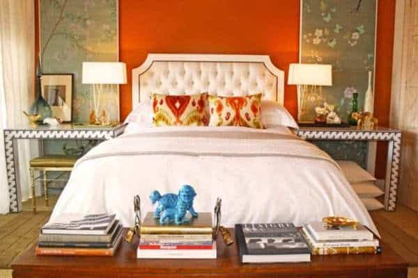  Keep the Furniture Neutral in Orange Bedroom Decor Ideas