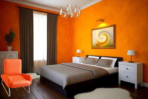 Chair For Orange Bedroom Decor Ideas