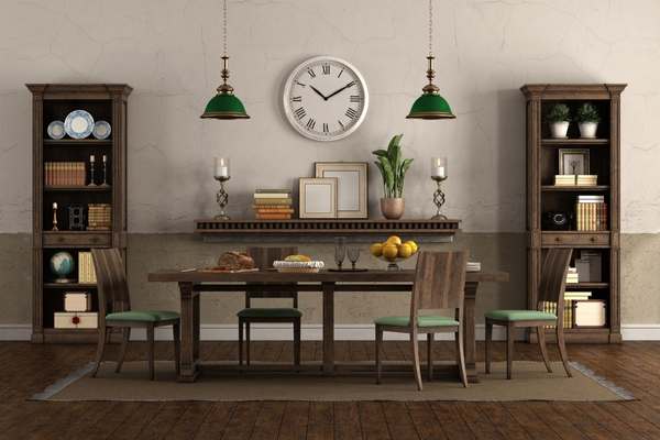 Visual Balance For Dining Room Shelf Decor Ideas
