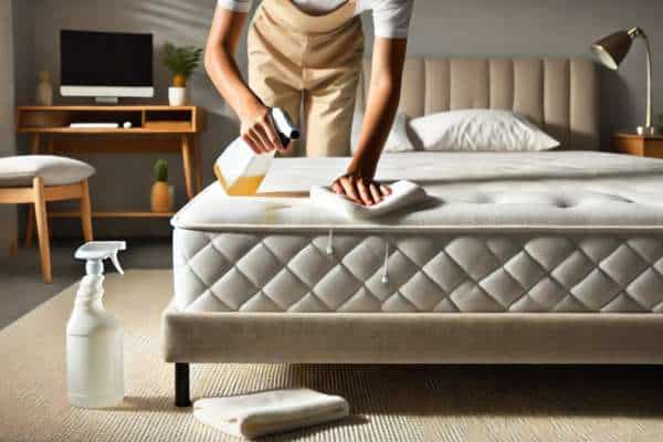 Spot clean memory foam Mattress stains