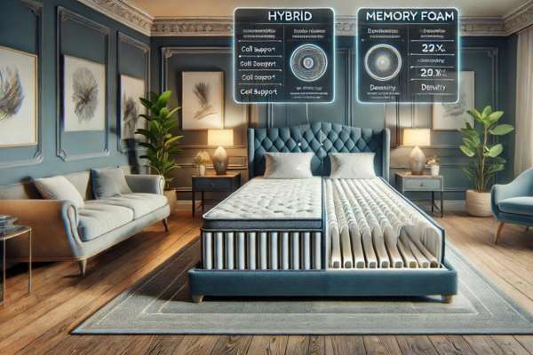 hybrid mattress vs memory foam Comparing durability and lifespan