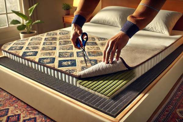 Using Mattress Carpet Underlay For Extra Grip