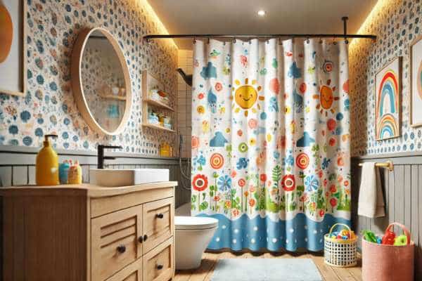 Kid-Friendly Shower Curtain Sizee
