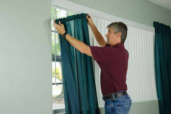 Step-By-Step Guide To Hanging Sheer And Blackout Curtains