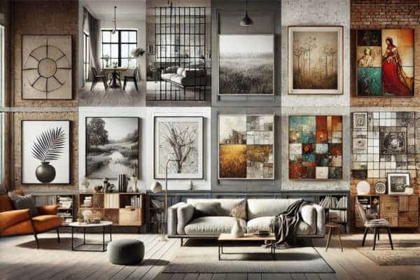 Aligning Art Style with Living Room Decor
