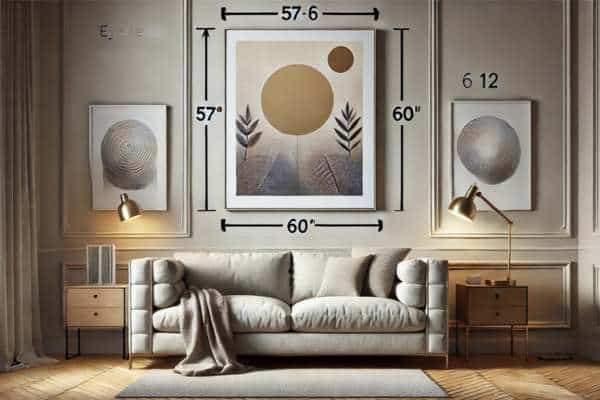 Hanging Wall Art At The Right Height
