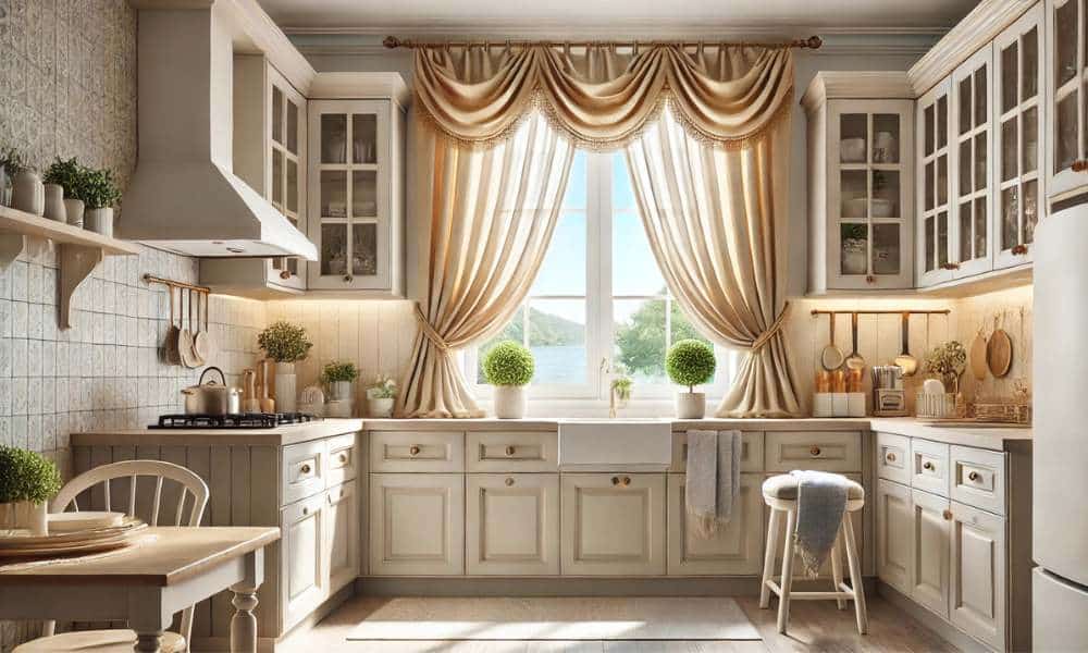 How To Hang Kitchen Curtains With Valance