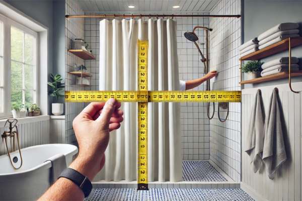 Measuring Shower Curtain Width
