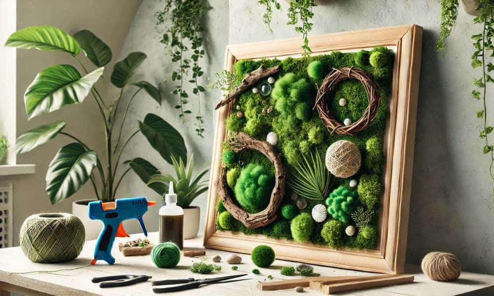 how to make moss wall art