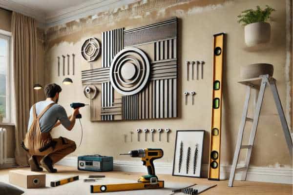 Hanging Metal Wall Art On Drywall
