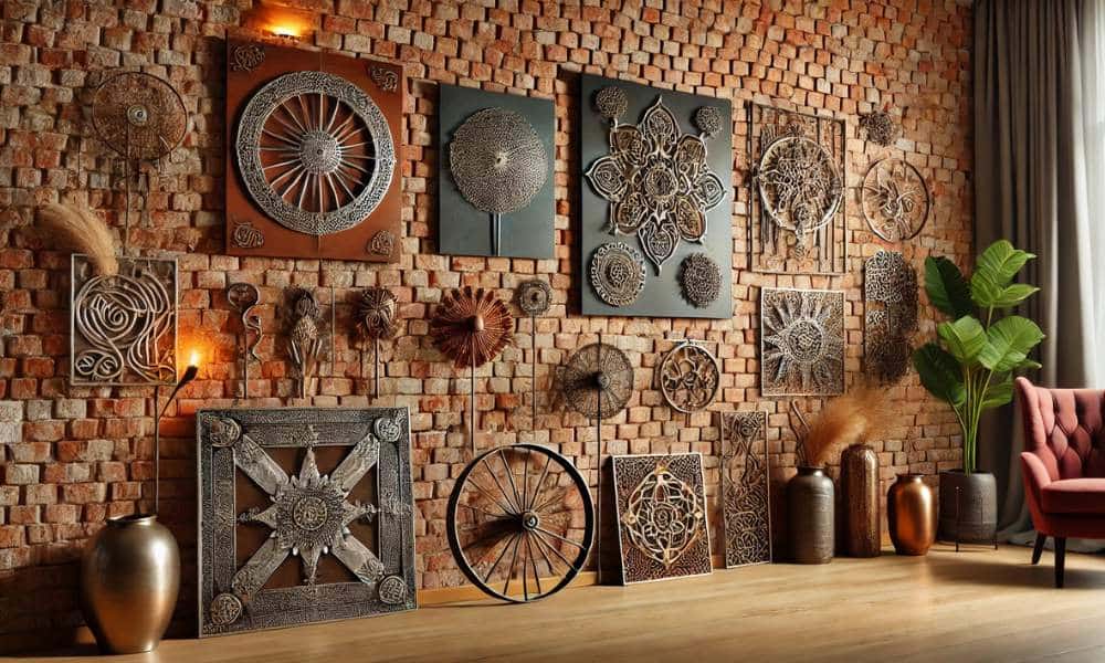 How To Hang Metal Art On Brick Wall