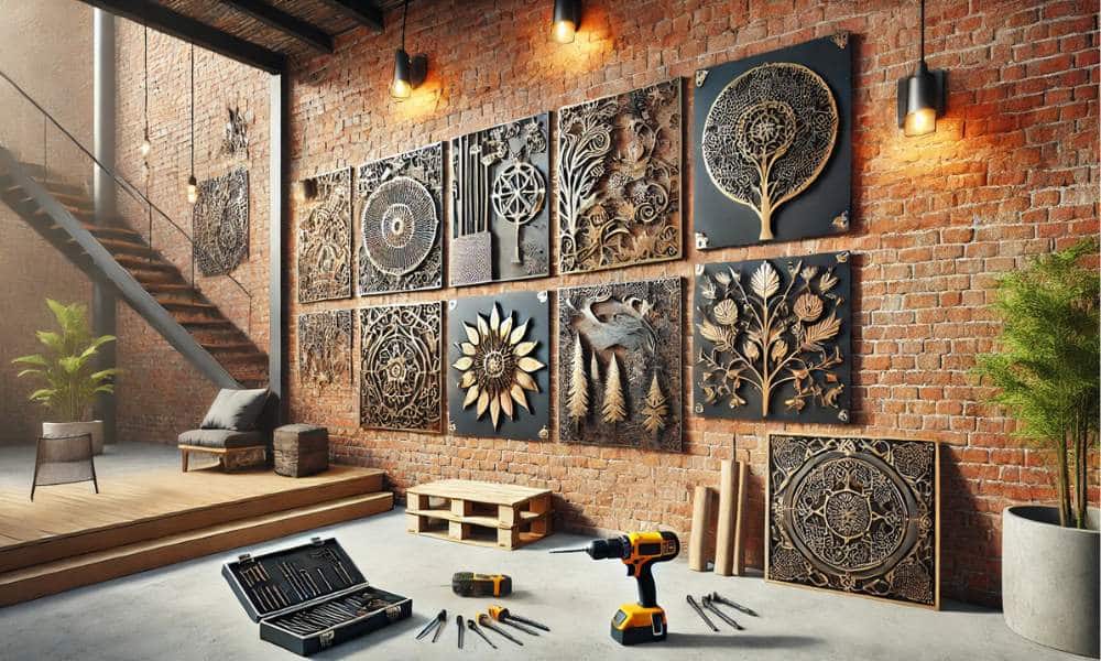 How To Hang Metal Wall Art On Brick