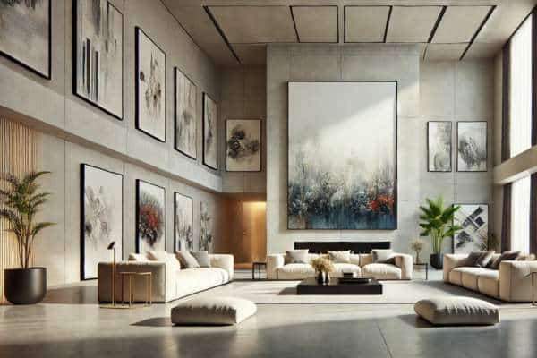 Large Spaces And Wall Art Size
