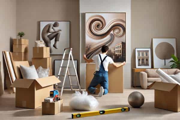 Unpacking And Setting Up Wall Art In Your New Home