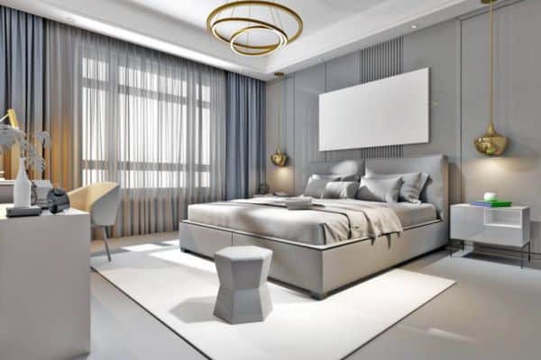 Choosing the Right Curtains for Your Bedroom. what color curtain to use for grey white bedroom Skim