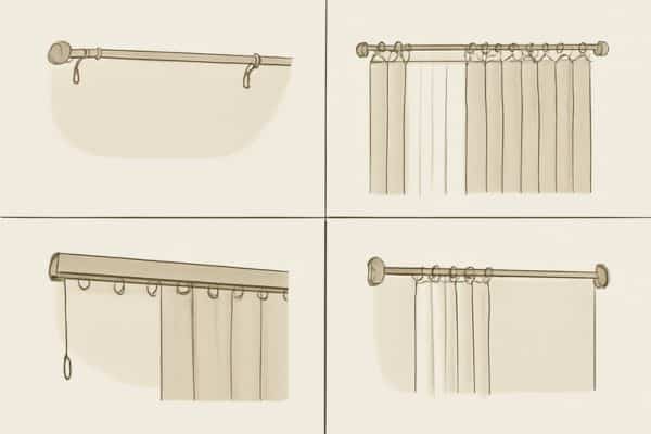Types of Curtain Rods and When to Use Each To Measure For Curtain Rods