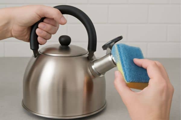 Scrub with baking soda