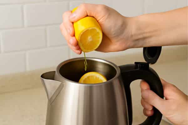 Squeeze the Lemon Juice into the Kettle