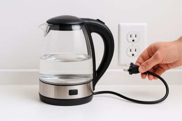 Step 1: Unplug the Kettle To Reset Chefman Electric Kettle